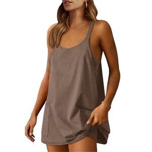 Women Athletic Dress Summer Tennis Workout Active Sports Mini Romper